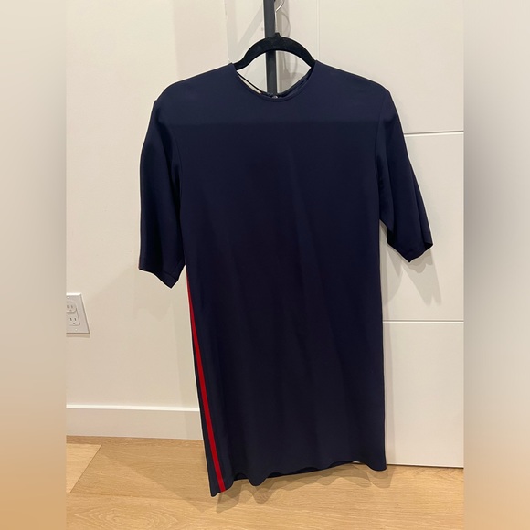 Gucci Navy & Red Stripe Shift Dress | Medium - Picture 6 of 8